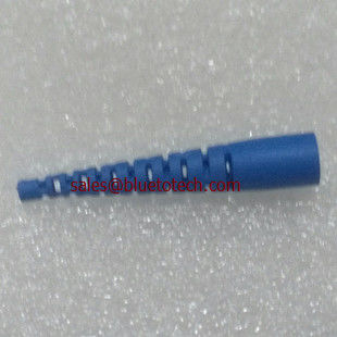 O SC da fibra ótica entalhou botas azuis do SC 0.9mm Soltted da bota 900µm para o cabo de remendo da fibra ótica