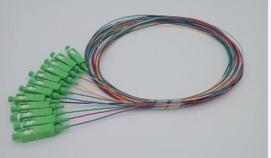 Modelo da fibra de Corning das tranças da fibra ótica das cores de SC/APC 12 único