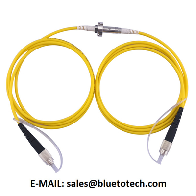 Fibra óptica rotativa 1Fibra FC Conector Modelo único Amarelo Cor Fibra Ótica Splip Ring Rotativo