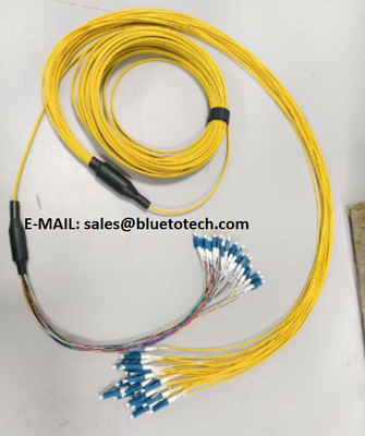24 núcleos de modo único LSZH Fibra Óptica Cordão de Parche LC 0,9 mm a LC 2,0 mm Cordão de Parche Óptico