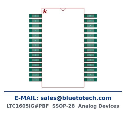 Conversor analógico-digital de amostragem ADC de 16 bits a 100 kbps com saída paralela