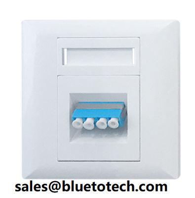 Placa dianteira da fibra da caixa da montagem da parede do adaptador FTTH do quadrilátero do LC